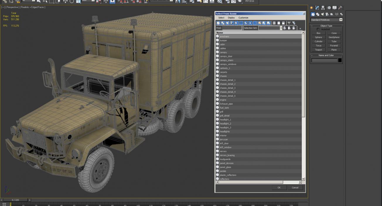 3D model M109 Shop Van Desert