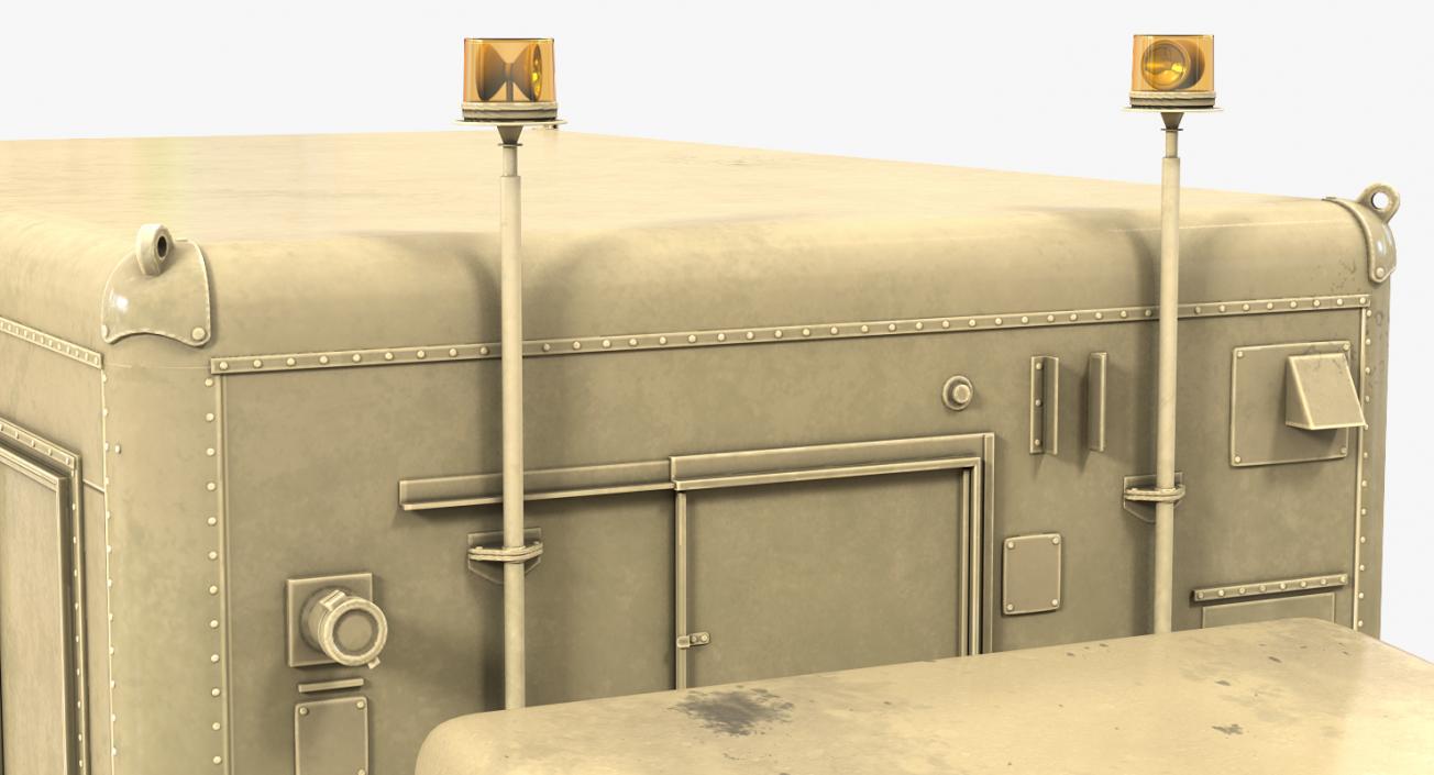 3D model M109 Shop Van Desert