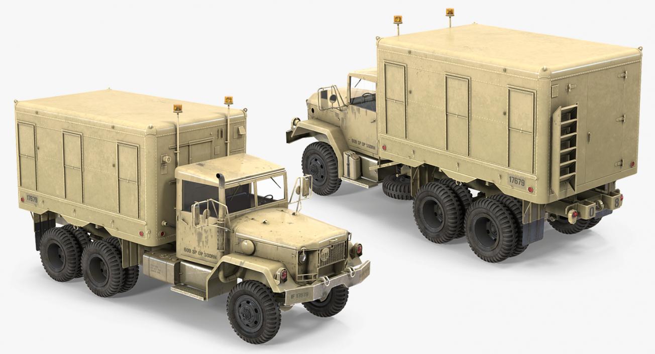 3D model M109 Shop Van Desert