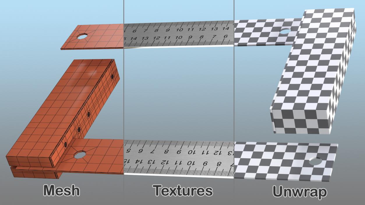 3D Steel Blade Square Generic