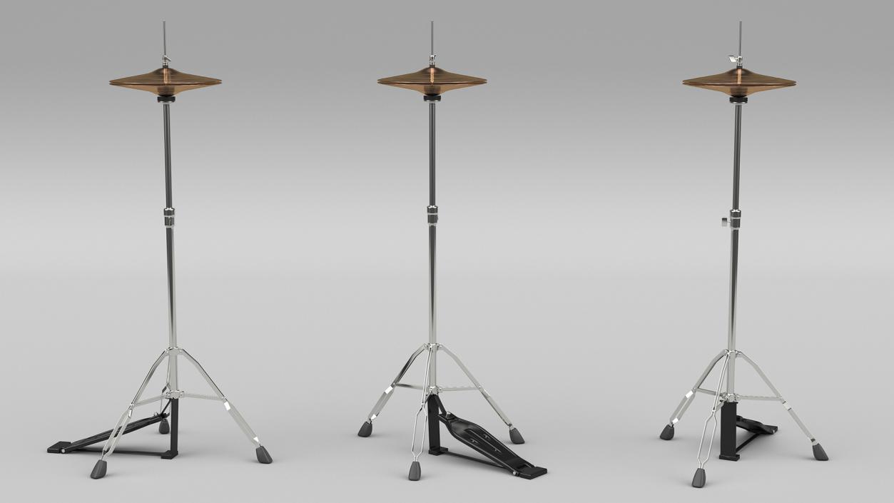 Hi-Hat Cymbal Stand 3D model