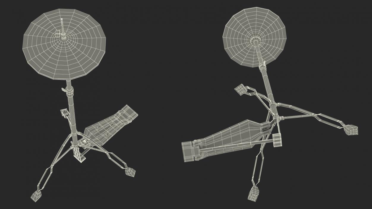 Hi-Hat Cymbal Stand 3D model