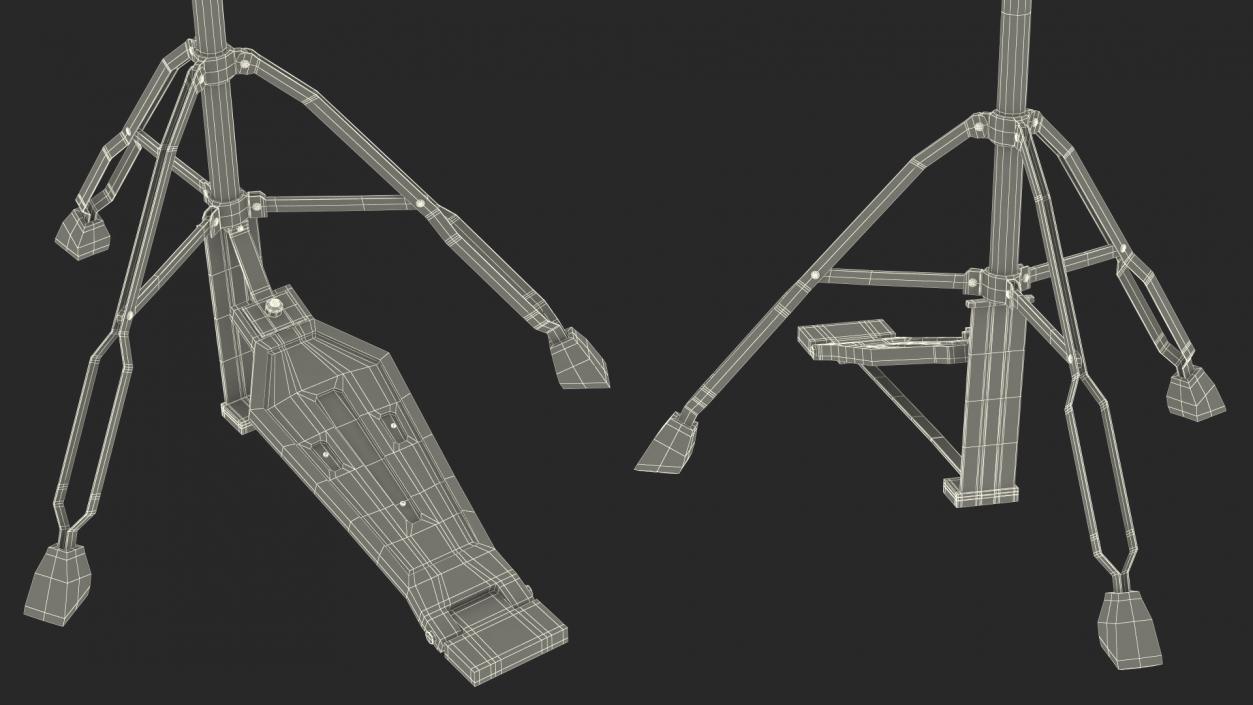 Hi-Hat Cymbal Stand 3D model