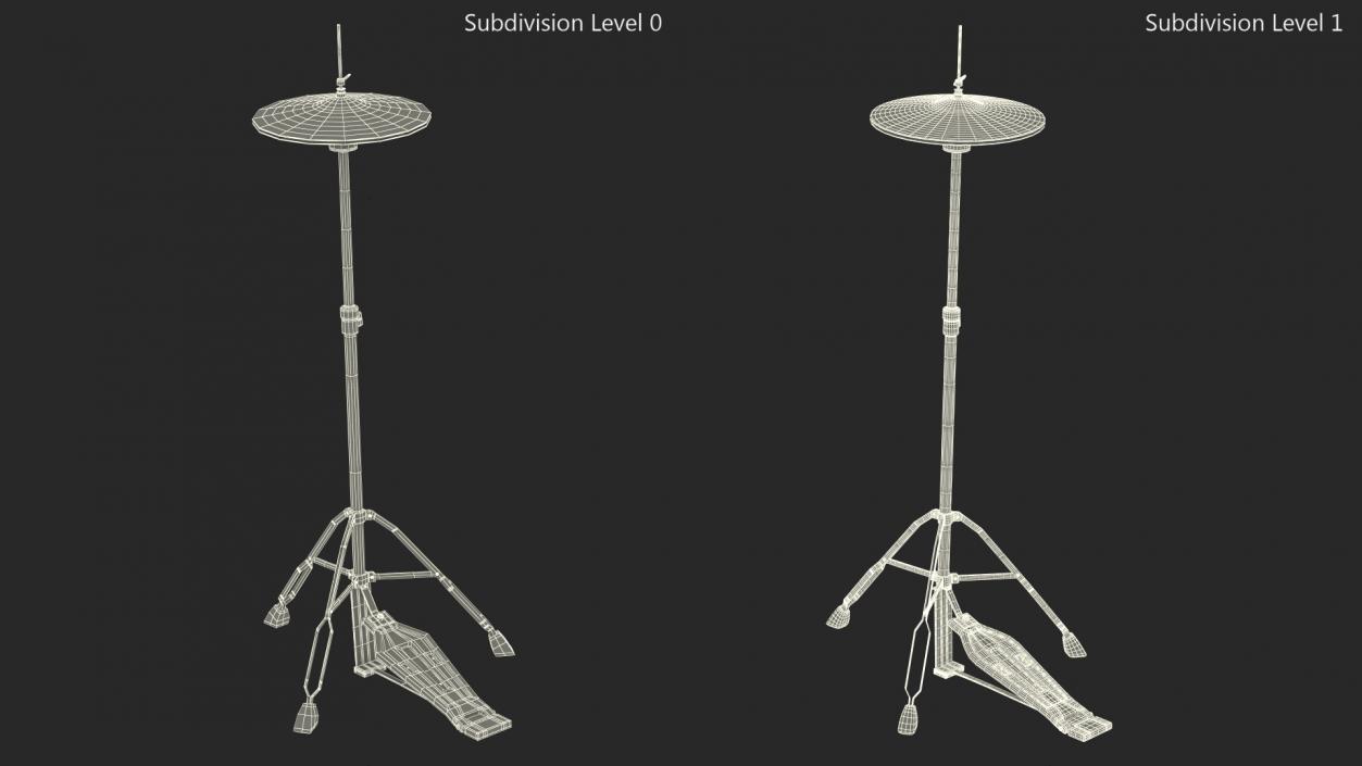 Hi-Hat Cymbal Stand 3D model