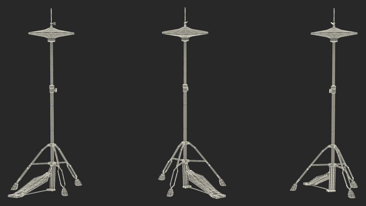 Hi-Hat Cymbal Stand 3D model