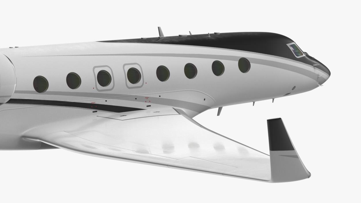 3D Large Business Jet Gulfstream G800 Flight