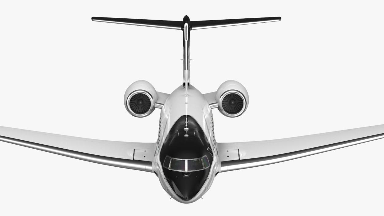 3D Large Business Jet Gulfstream G800 Flight