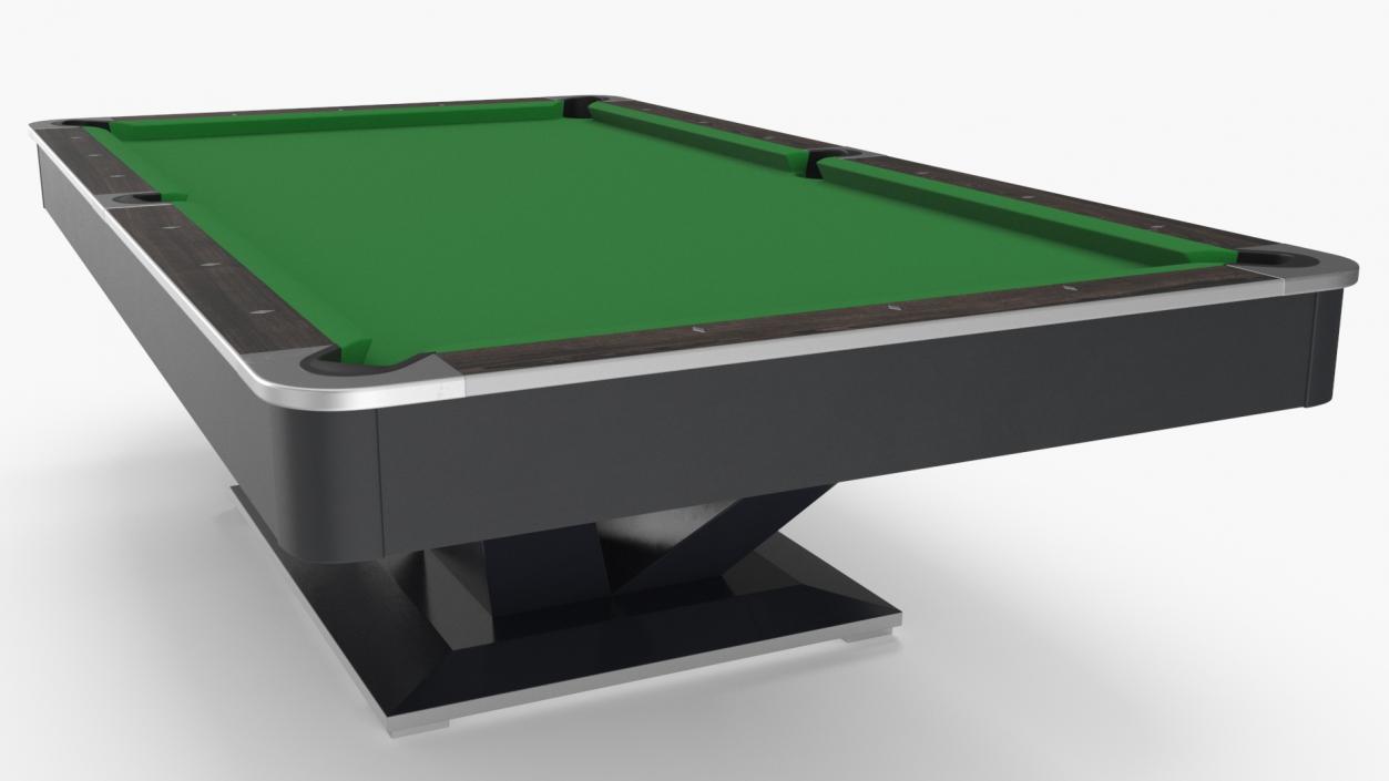 3D Professional Billiards Table 9ft Green model