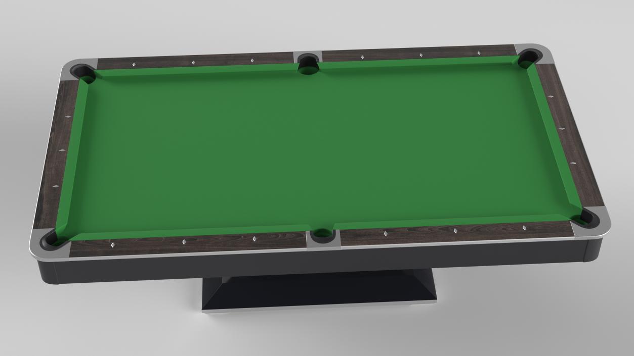 3D Professional Billiards Table 9ft Green model