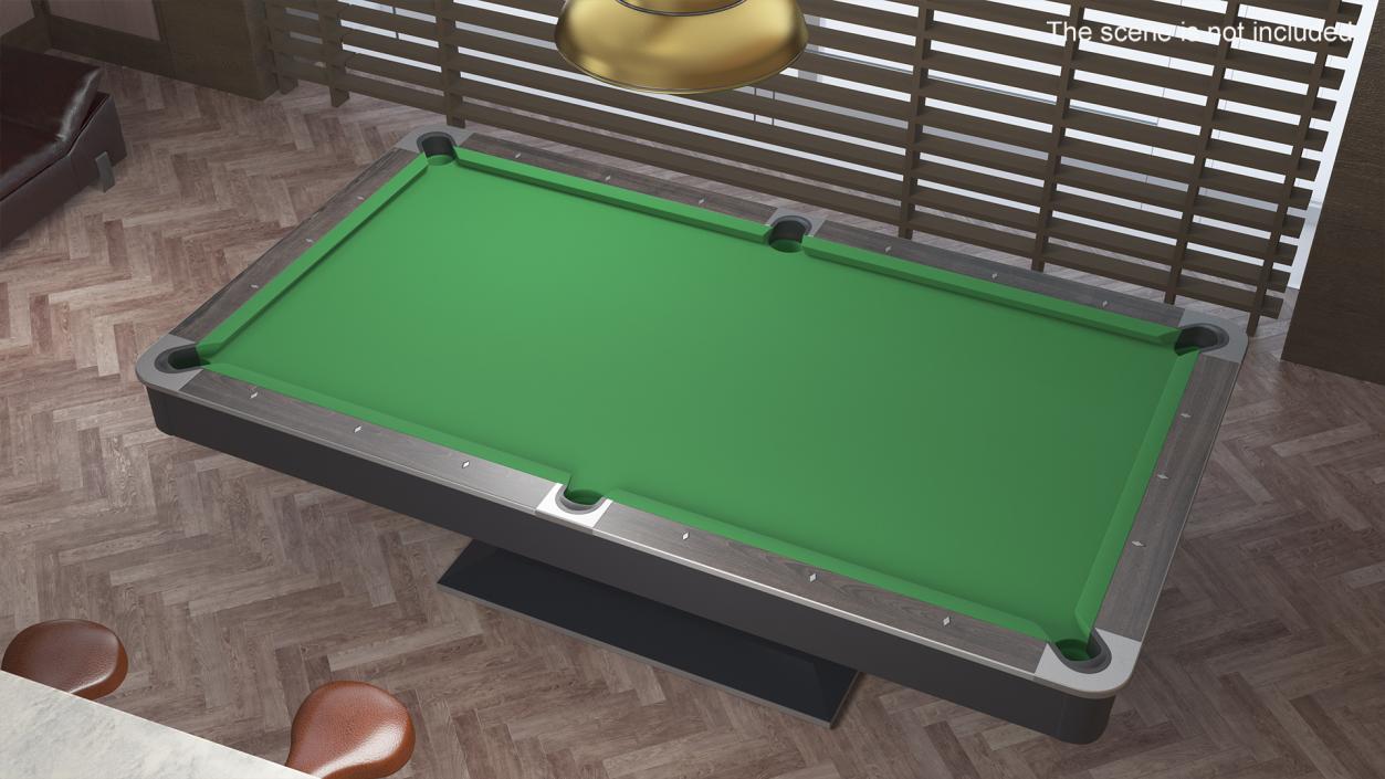 3D Professional Billiards Table 9ft Green model