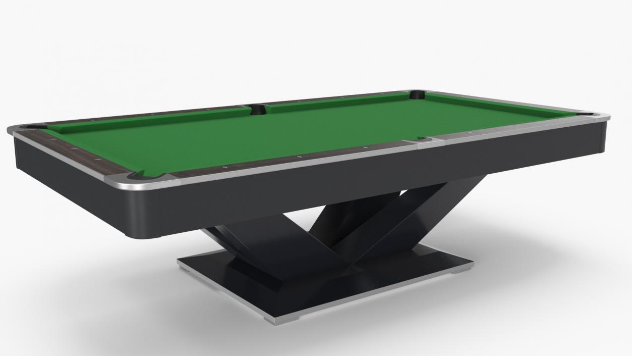 3D Professional Billiards Table 9ft Green model