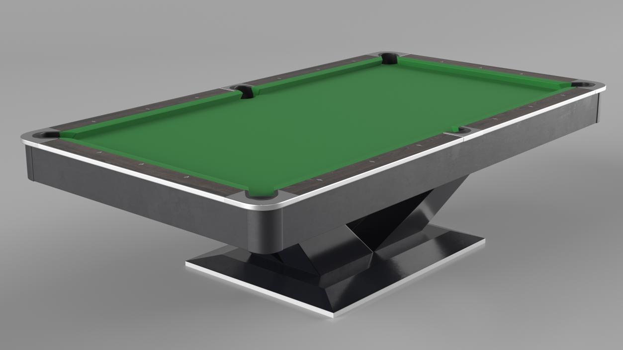 3D Professional Billiards Table 9ft Green model