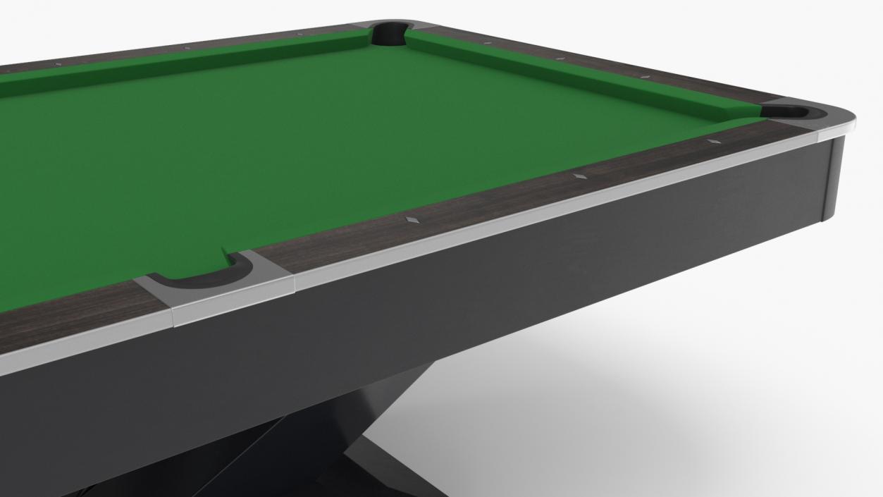 3D Professional Billiards Table 9ft Green model