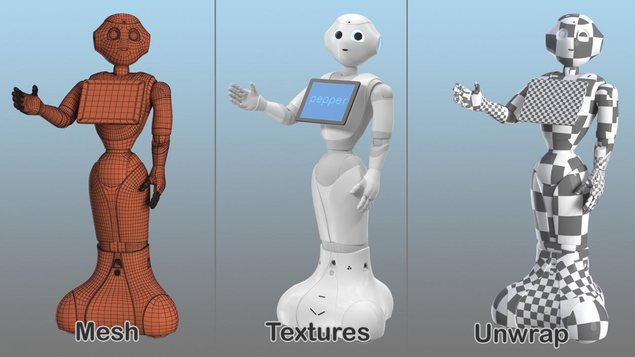 Information Display Pepper Robot 3D