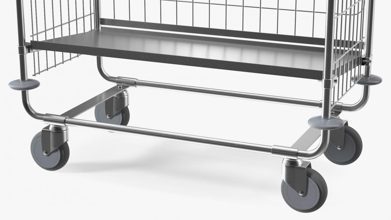 Steel Basket Trolleys Collection 3D