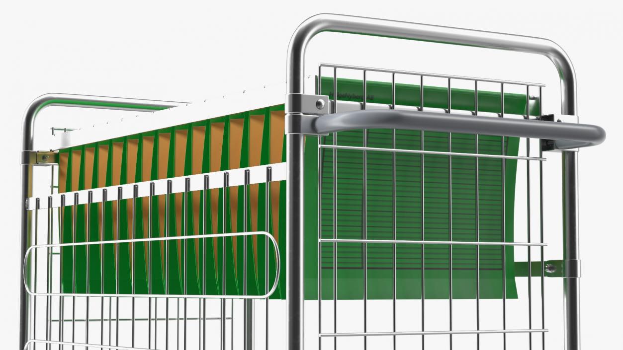 Steel Basket Trolleys Collection 3D