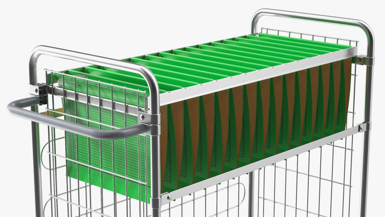 Steel Basket Trolleys Collection 3D