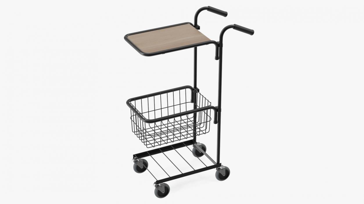 Steel Basket Trolleys Collection 3D