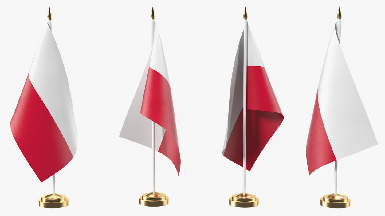 Table Flag Poland 3D