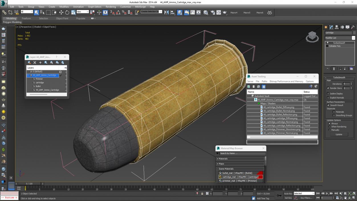 3D 44 AMP Ammo Cartridge