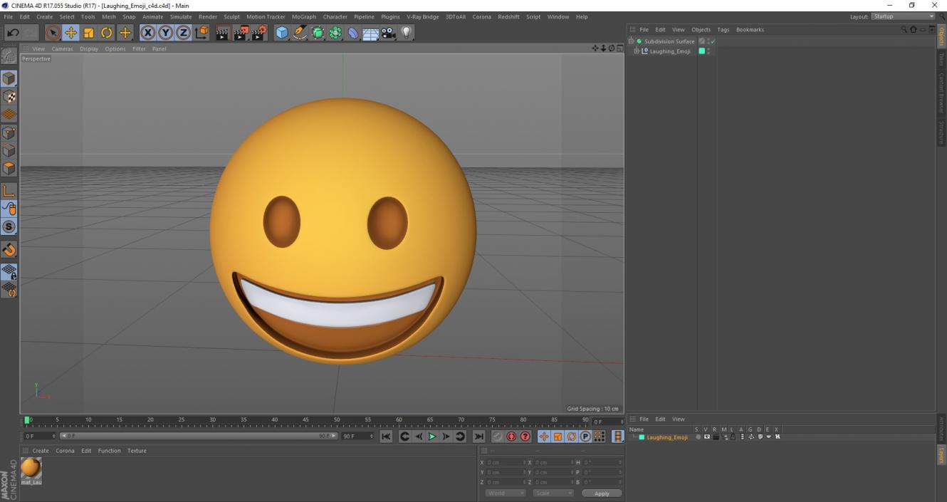 Laughing Emoji 3D model