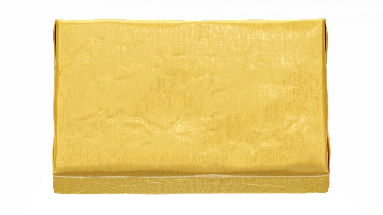 Butter Block in Metallic Gold Foil 3D model