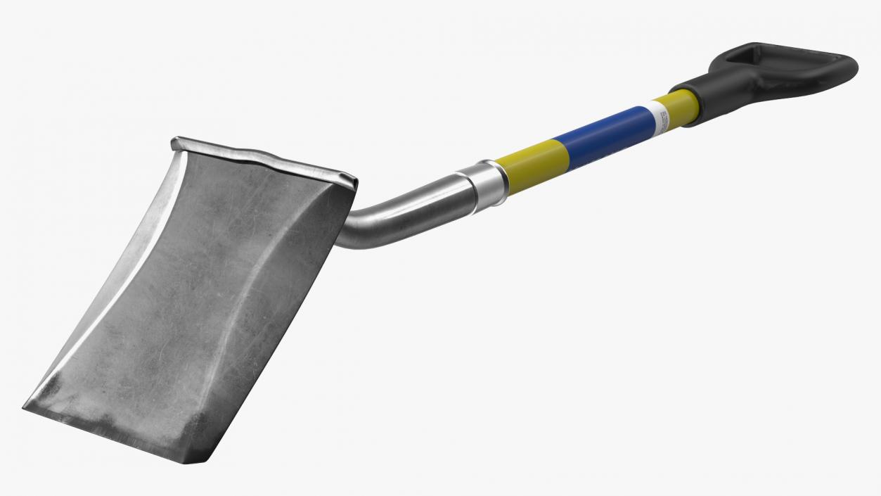 3D Flat Head Garden Shovel model