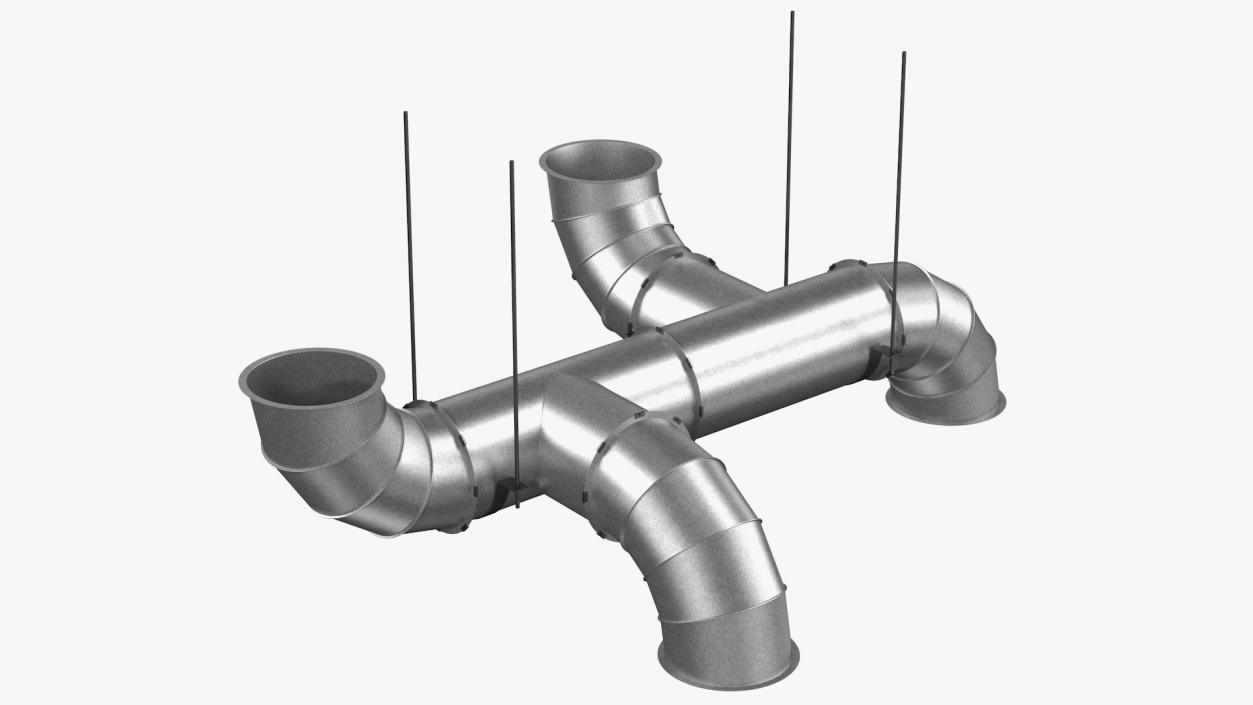 Air Ventilation Pipe System 3D