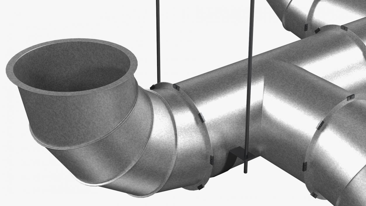 Air Ventilation Pipe System 3D