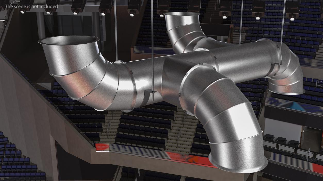 Air Ventilation Pipe System 3D