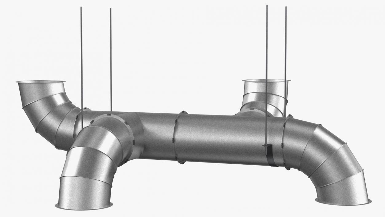 Air Ventilation Pipe System 3D