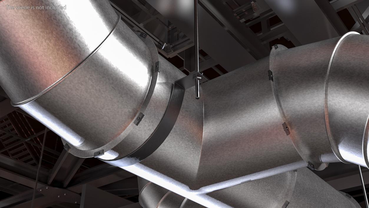 Air Ventilation Pipe System 3D