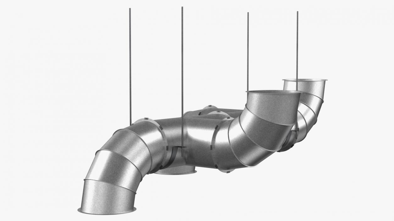 Air Ventilation Pipe System 3D