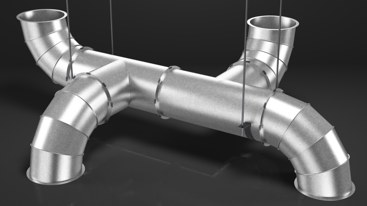 Air Ventilation Pipe System 3D