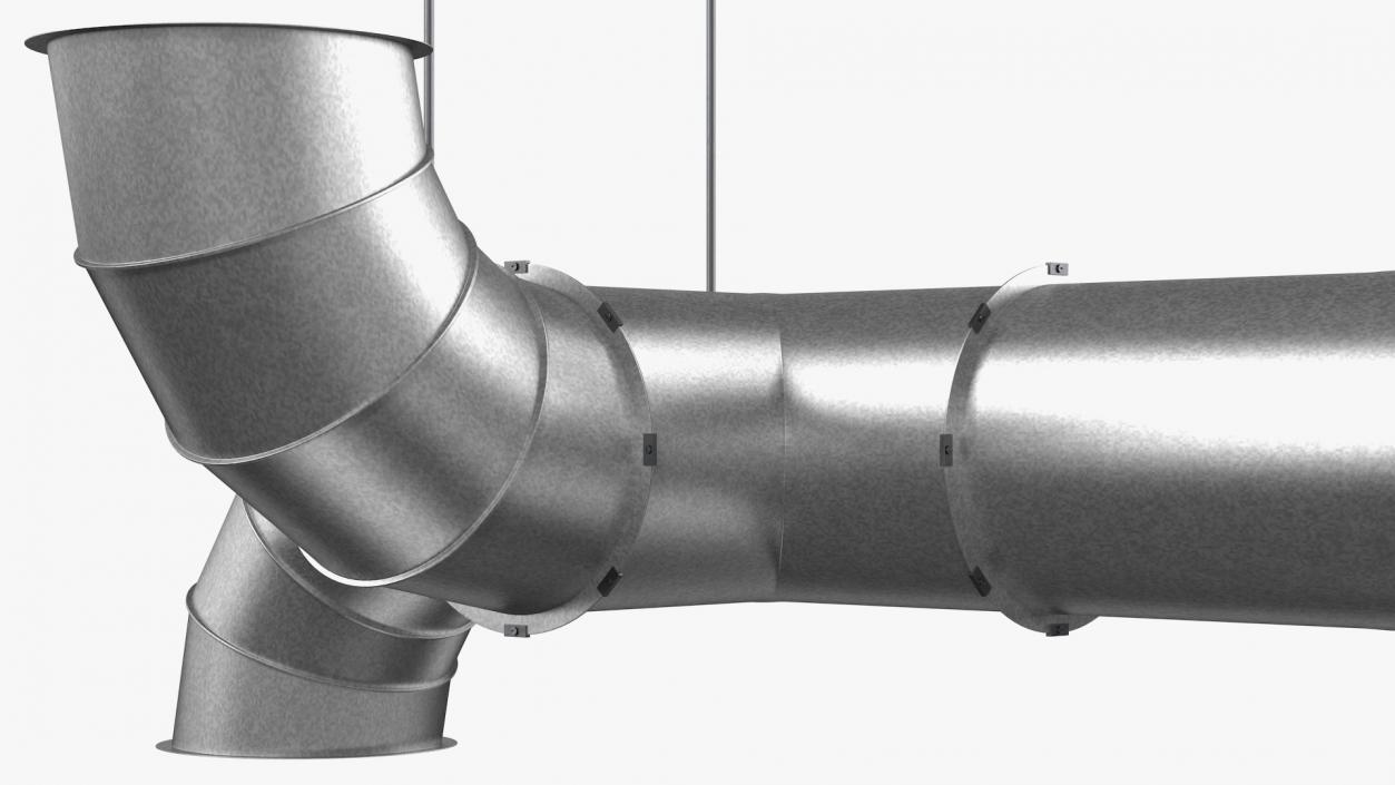 Air Ventilation Pipe System 3D