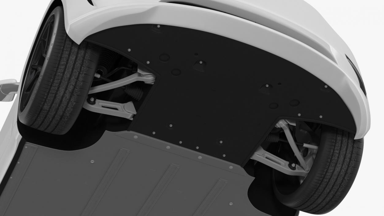 Snow Chains on Tesla Wheels 3D