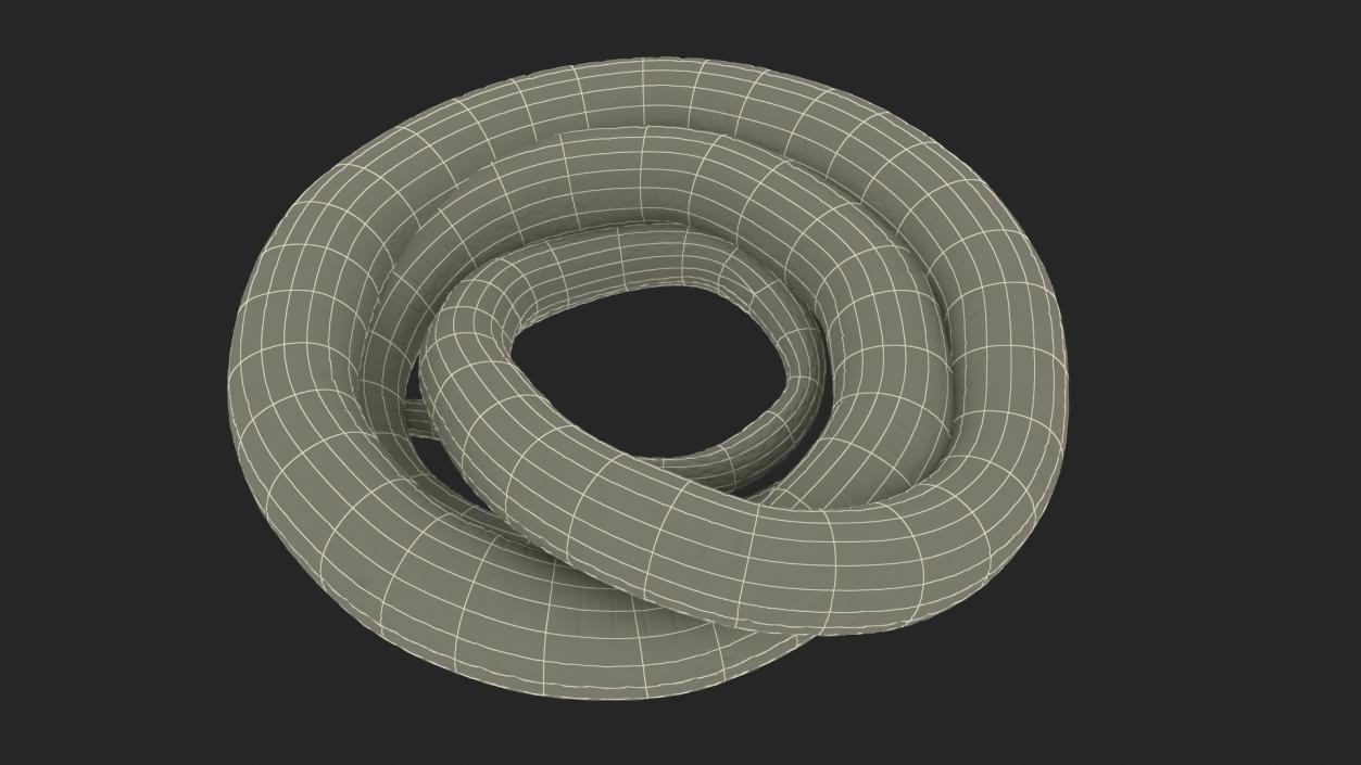 3D model Ringed Snake Brown Coiled for 3D Print 2