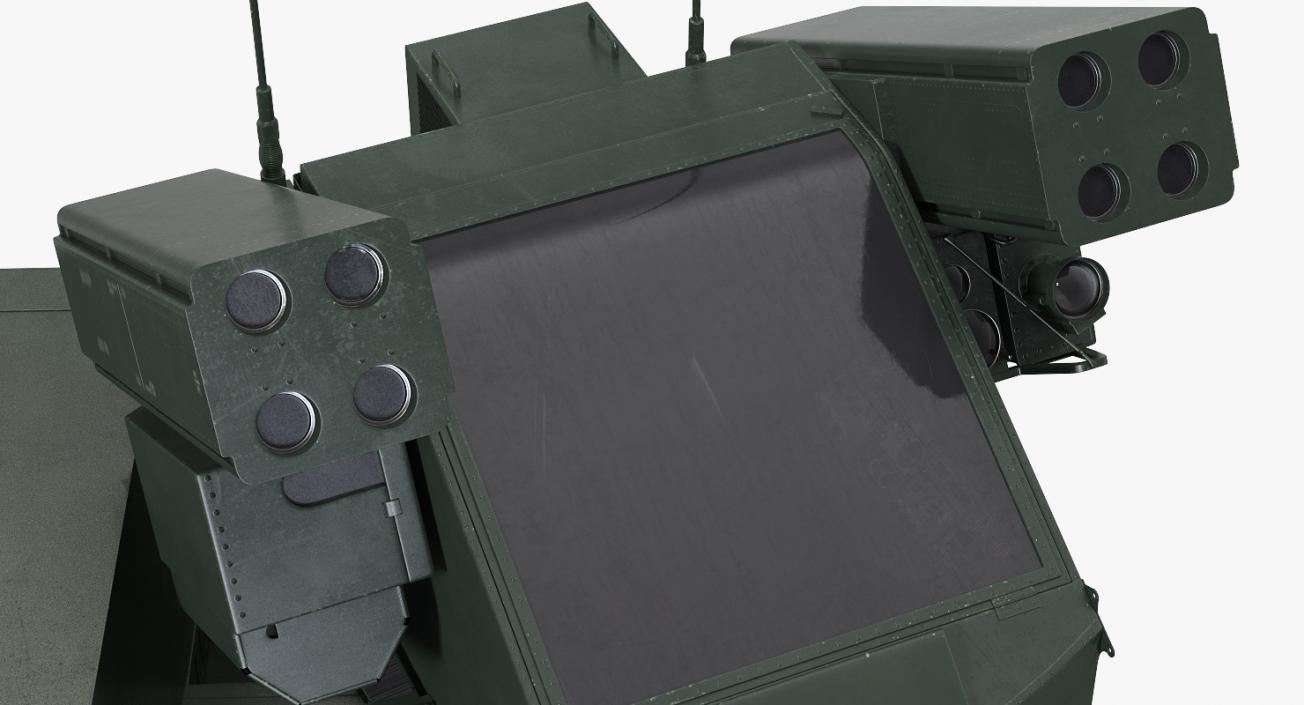 3D HMMWV M998 Equipped with Avenger Simple Interior model