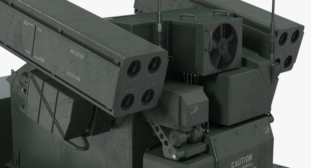 3D HMMWV M998 Equipped with Avenger Simple Interior model