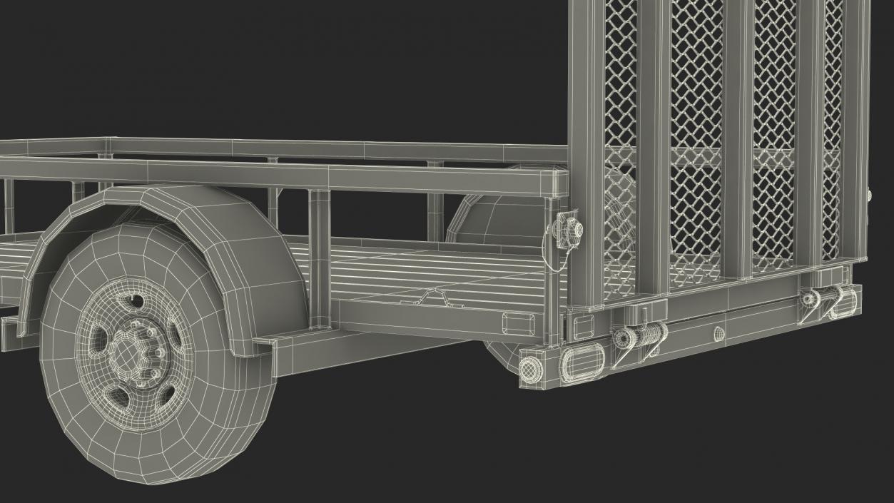 3D model Utility Trailer