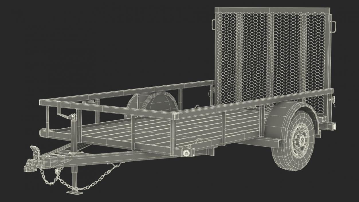 3D model Utility Trailer