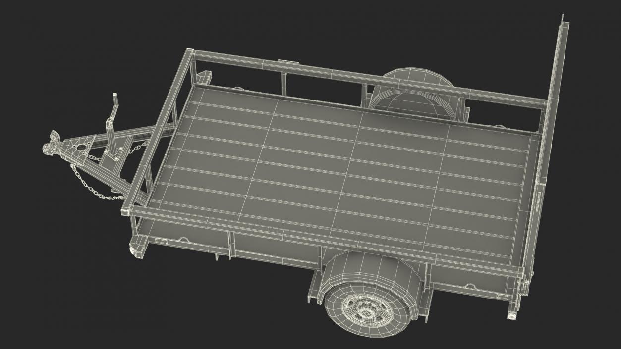 3D model Utility Trailer