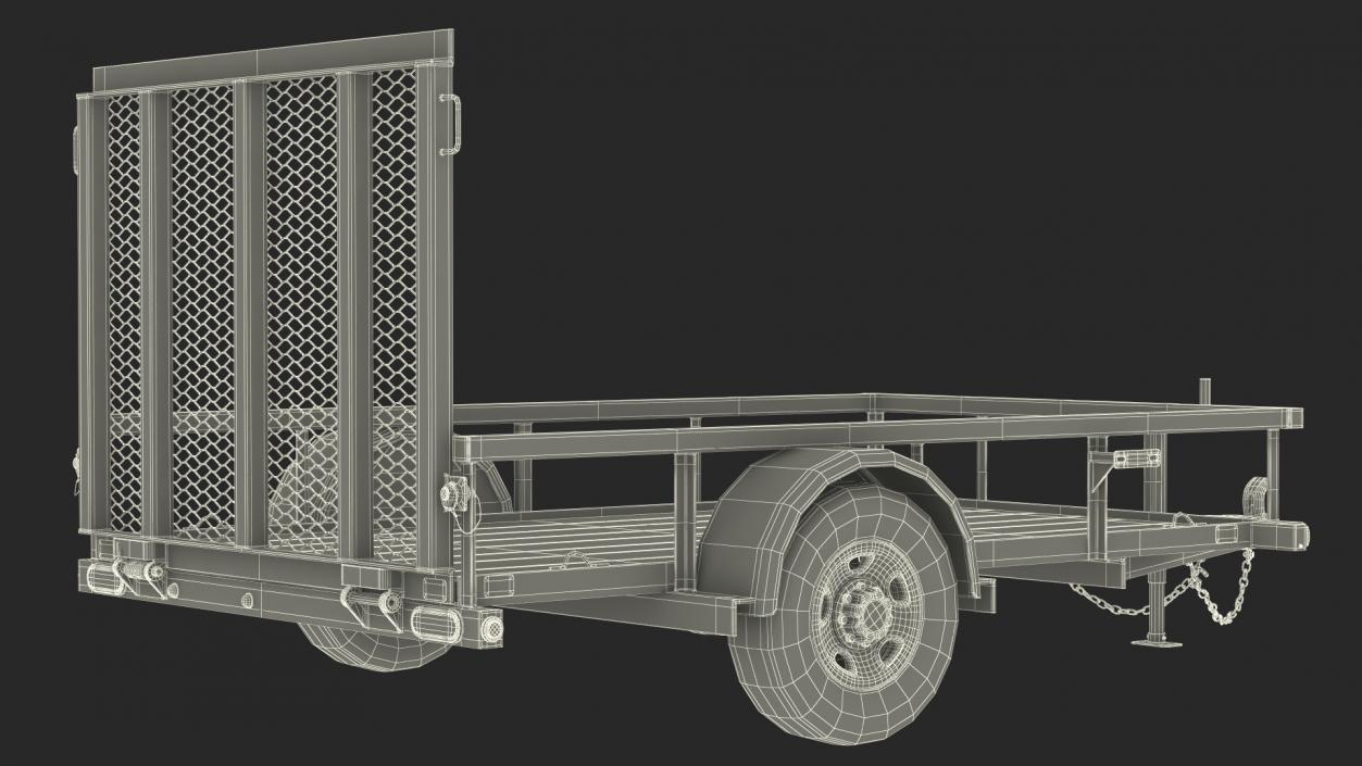 3D model Utility Trailer