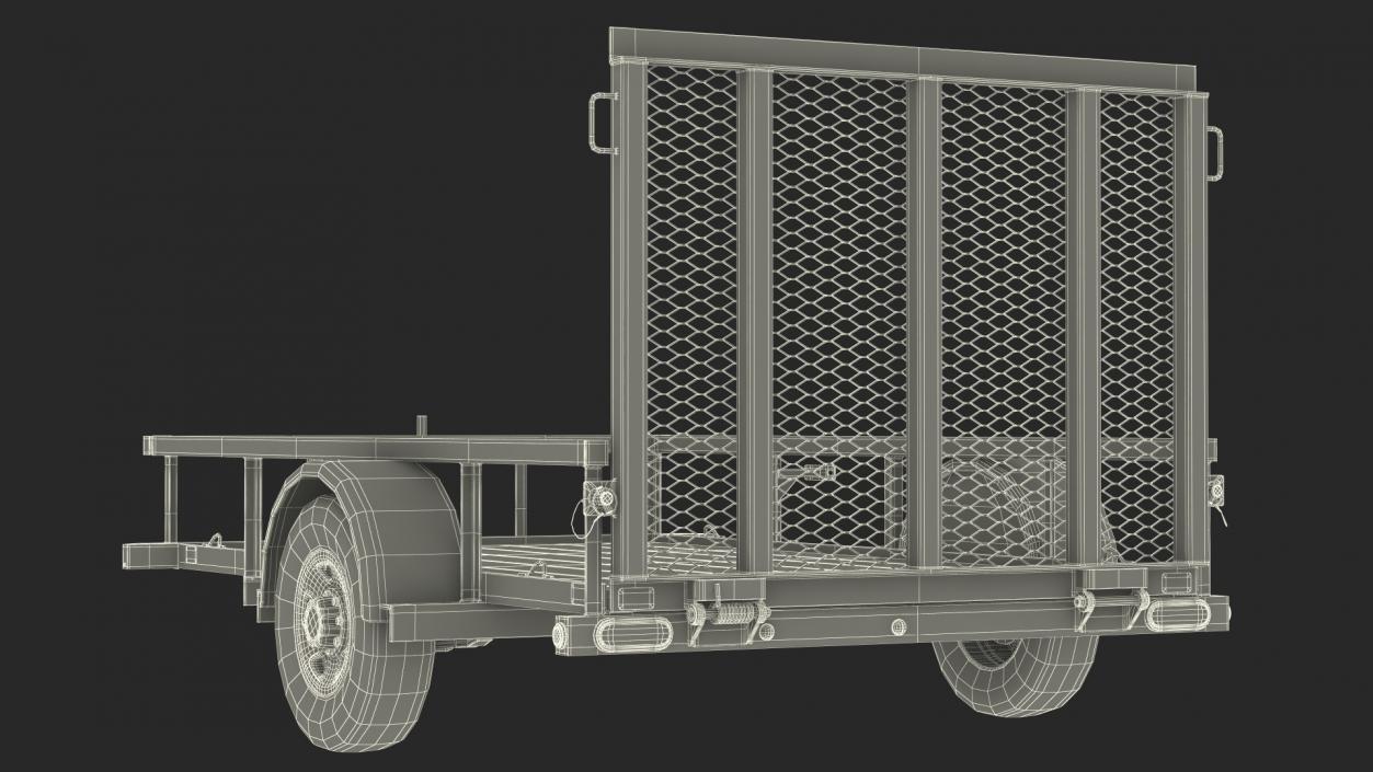 3D model Utility Trailer