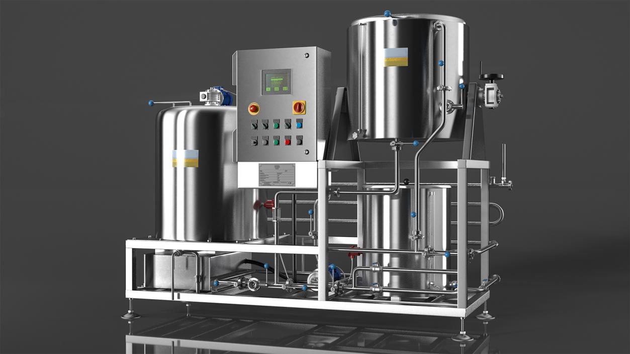 Beer Microbrewery Equipment 3D