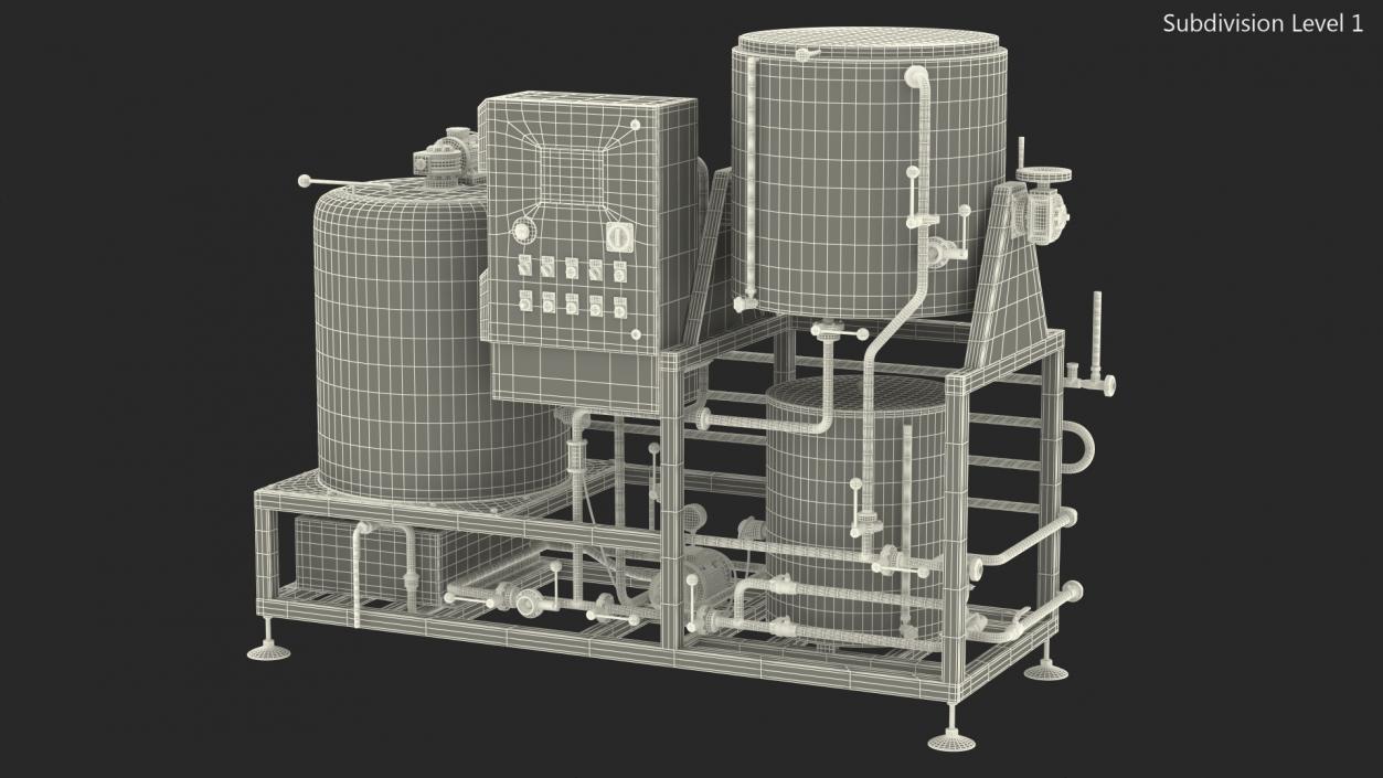 Beer Microbrewery Equipment 3D