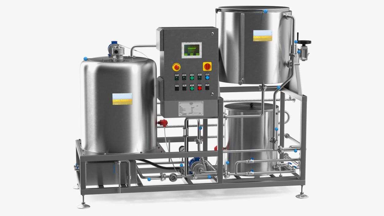 Beer Microbrewery Equipment 3D