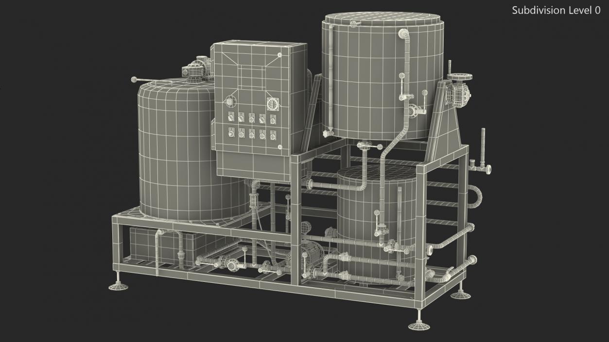 Beer Microbrewery Equipment 3D