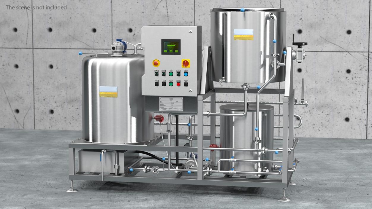 Beer Microbrewery Equipment 3D