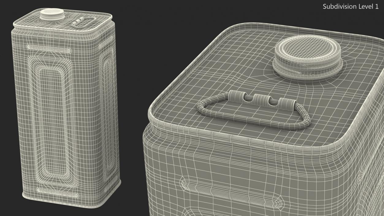 3D model Olive Oil 5 Litre Tin Can